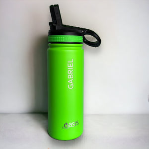 Oasis 550ml Insulated Sports Bottle with Sipper Straw