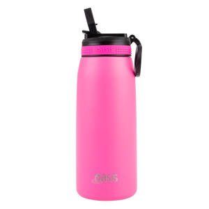 Oasis 780ml Insulated Sports Bottle with Sipper Straw