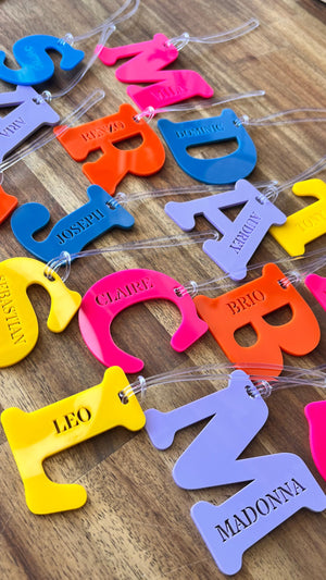 Personalised Initial Bag Tag
