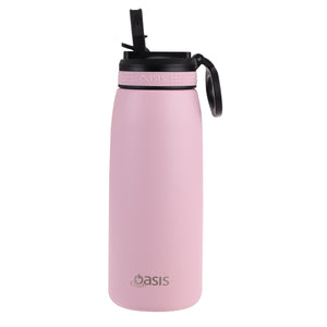 Oasis 780ml Insulated Sports Bottle with Sipper Straw