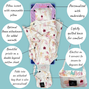 Personalised Daycare Bedding Rocket to Space