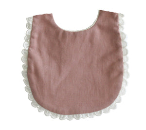 Sophie Bib Rose Linen