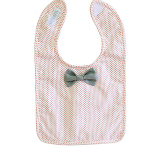 Bow Tie Bib Grey Red