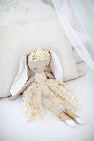 Billie Princess Bunny 43cm Gold | Alimrose