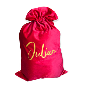 Red Personalised Santa Sack