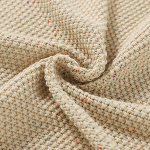 Personalised Scalloped Cotton Baby Blanket