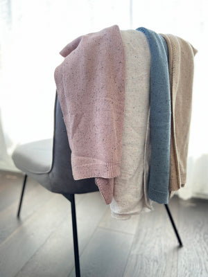 Personalised Cotton Knitted Baby Blanket