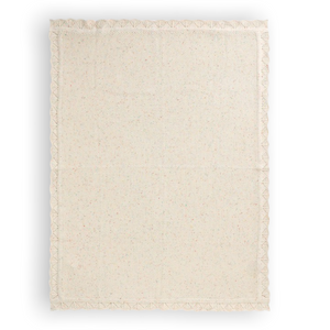 Personalised Scalloped Cotton Baby Blanket