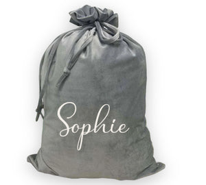 Silver Personalised Santa Sack