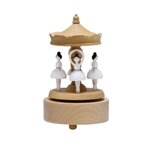 Personalised Wooden Musical Carousel | Ballerina