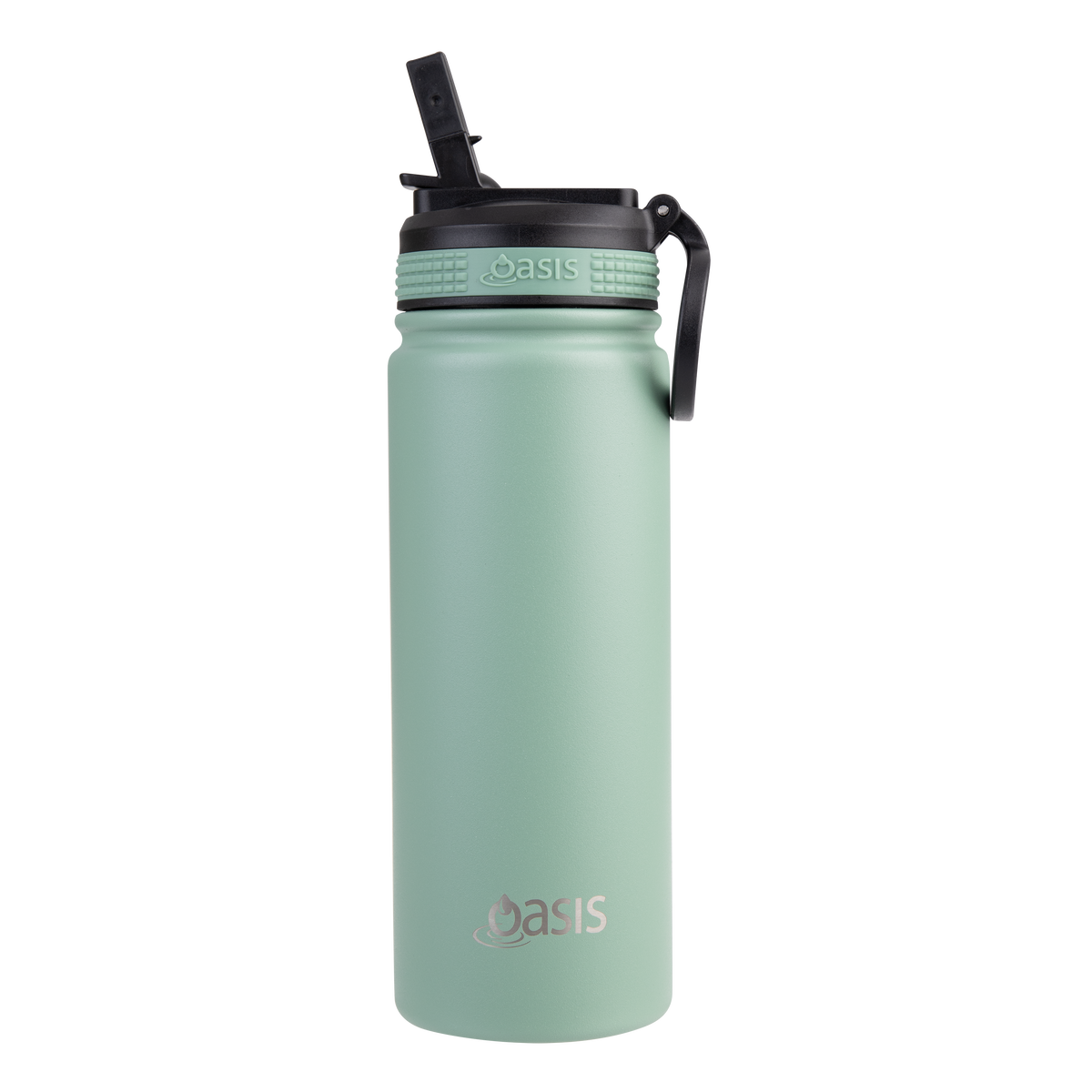 Oasis 550ml Insulated Sports Bottle with Sipper Straw