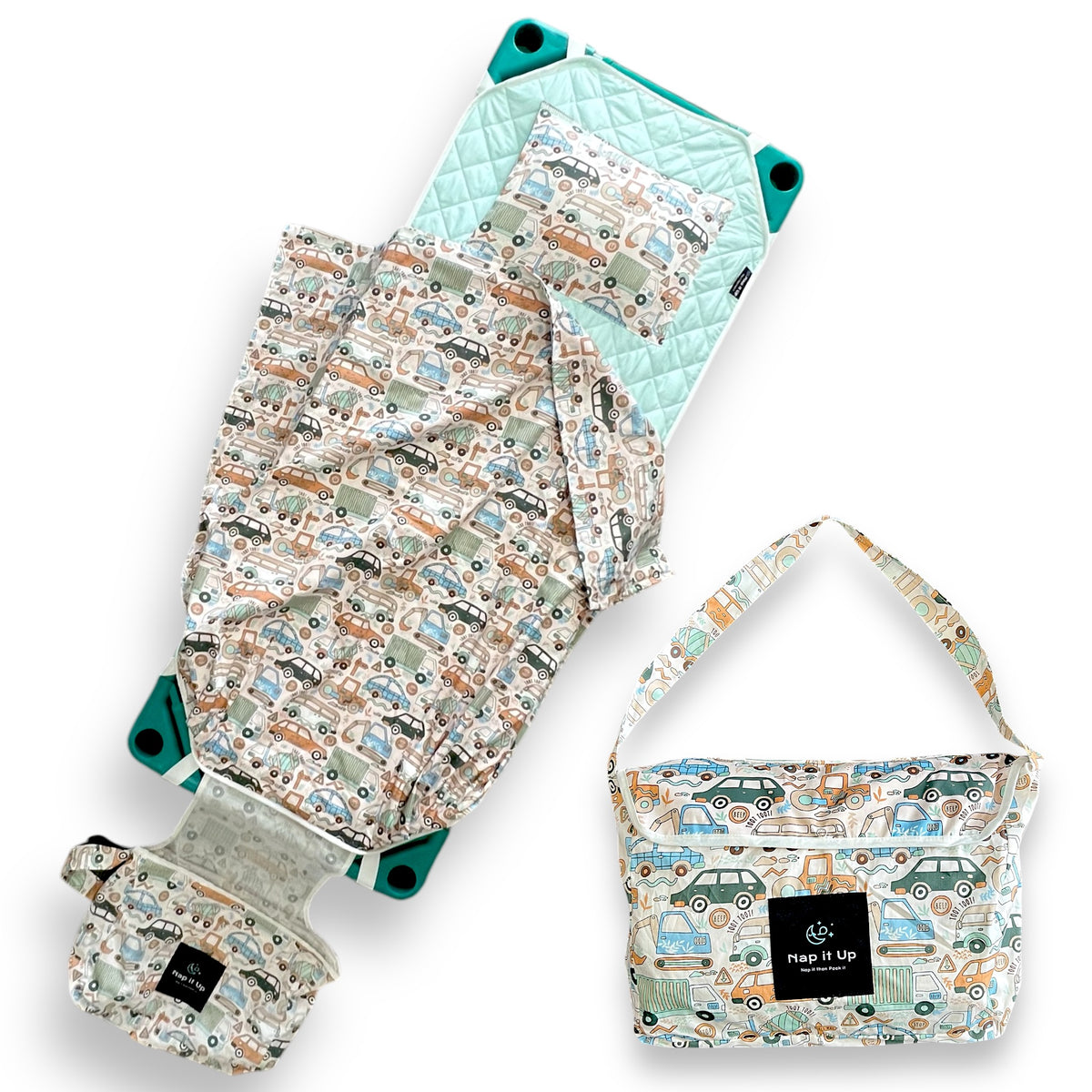 Personalised Daycare Bedding Vehicle Transport