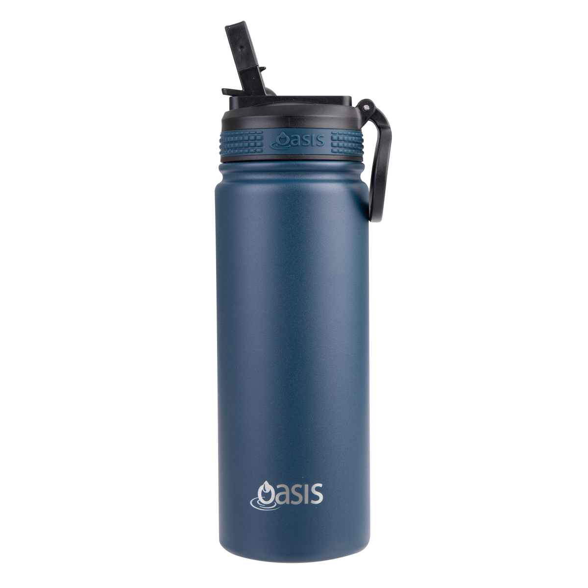 Oasis 550ml Insulated Sports Bottle with Sipper Straw