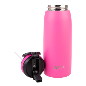 Oasis 780ml Insulated Sports Bottle with Sipper Straw