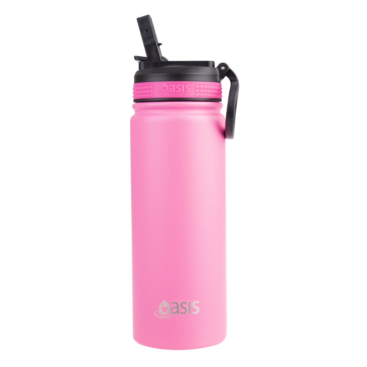 Oasis 550ml Insulated Sports Bottle with Sipper Straw