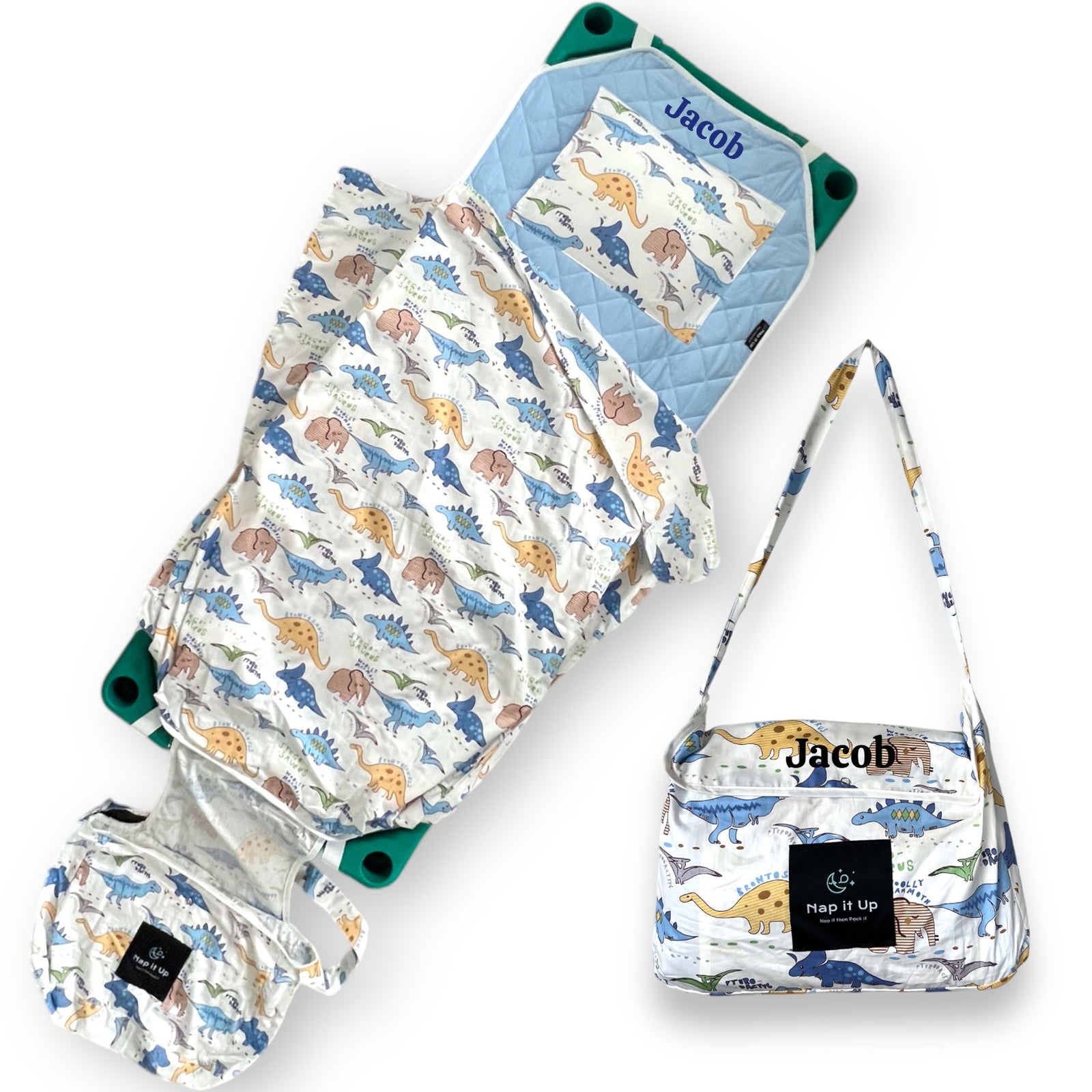 Personalised Daycare Bedding Daring Dinosaurs