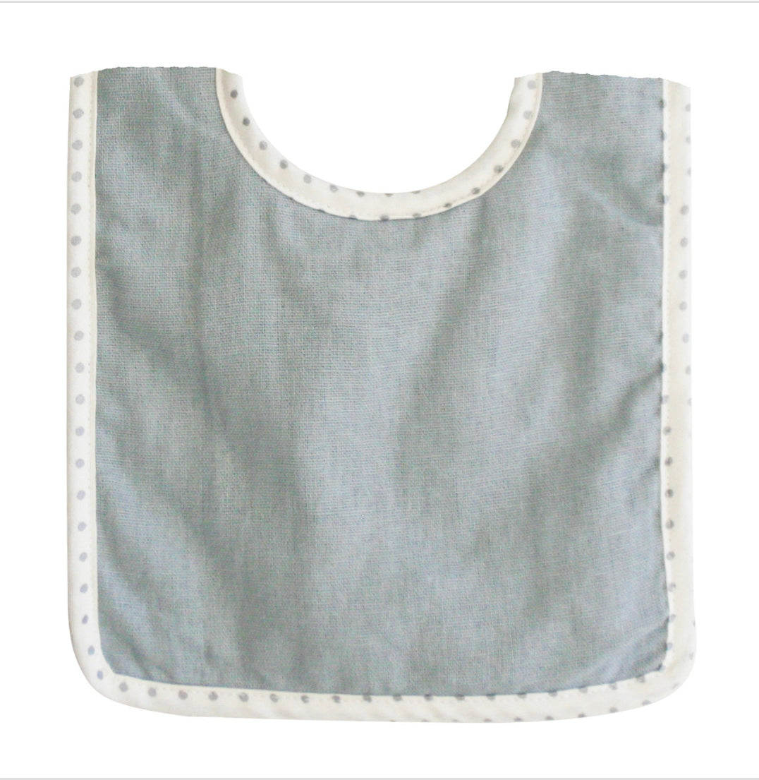 Bobby Bib Grey Linen