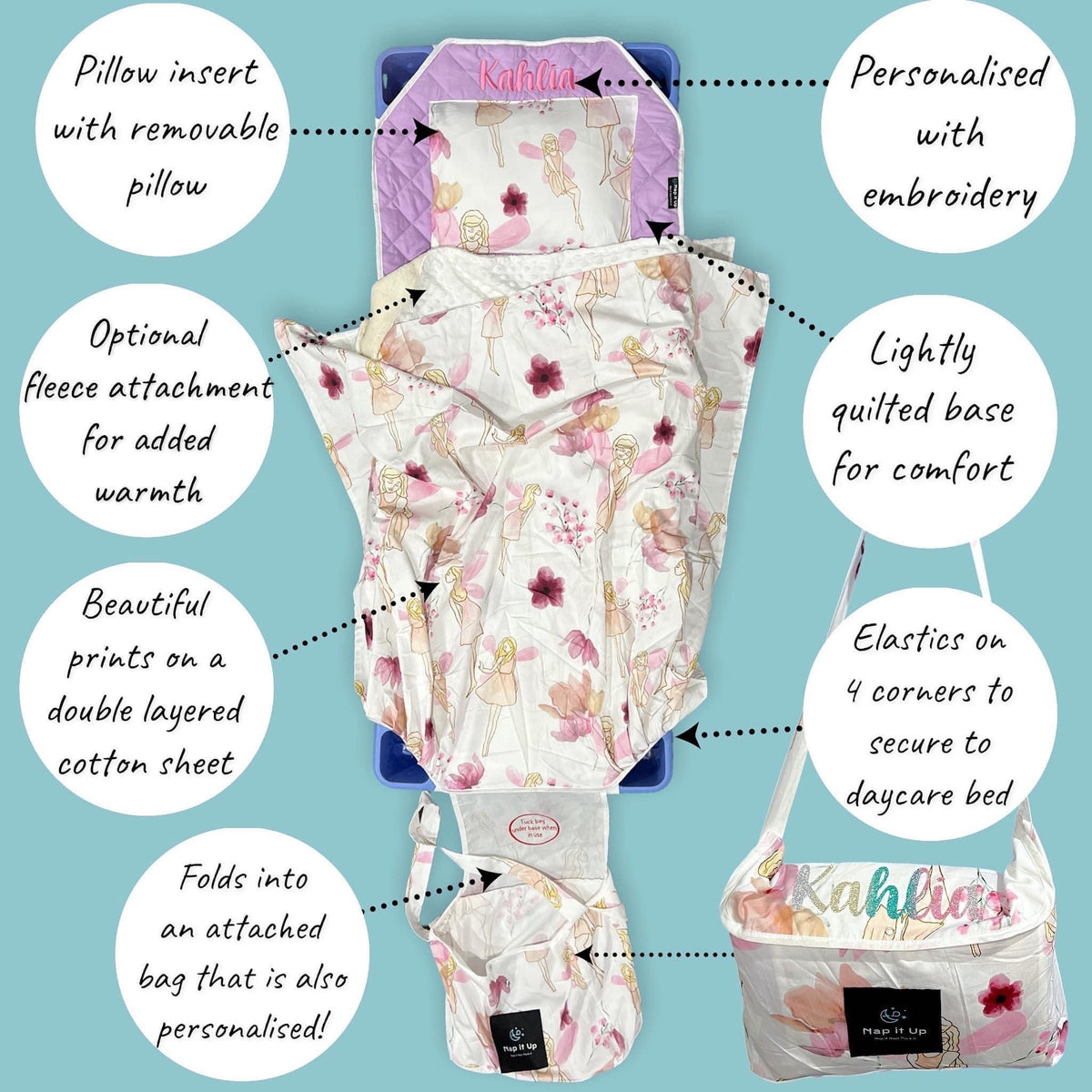 Personalised Daycare Bedding Magnificent Mermaid