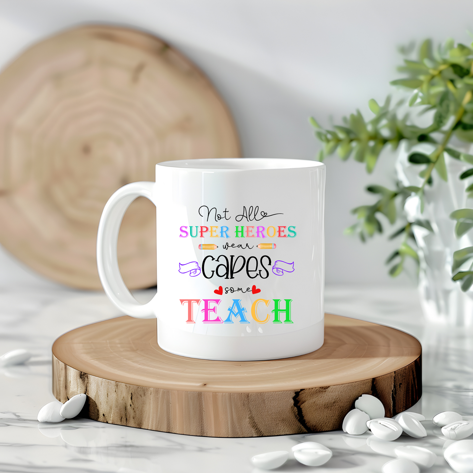 Teacher Mug - Teacher Wear Capes Too