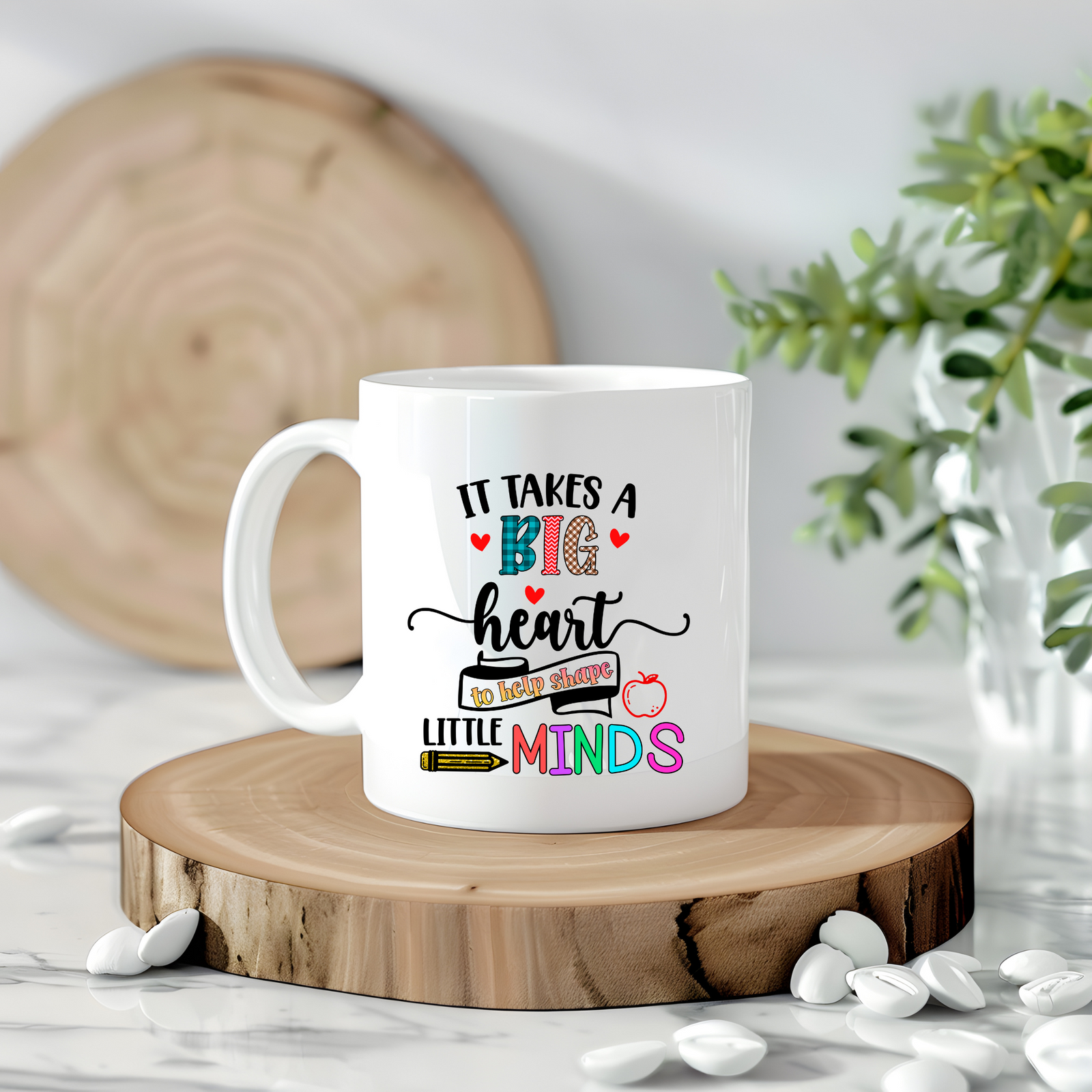Teacher Mug - Takes A Big Heart