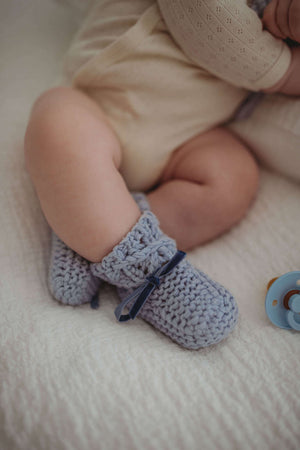 Merino Wool Bonnet & Booties | Snuggle Hunny Kids