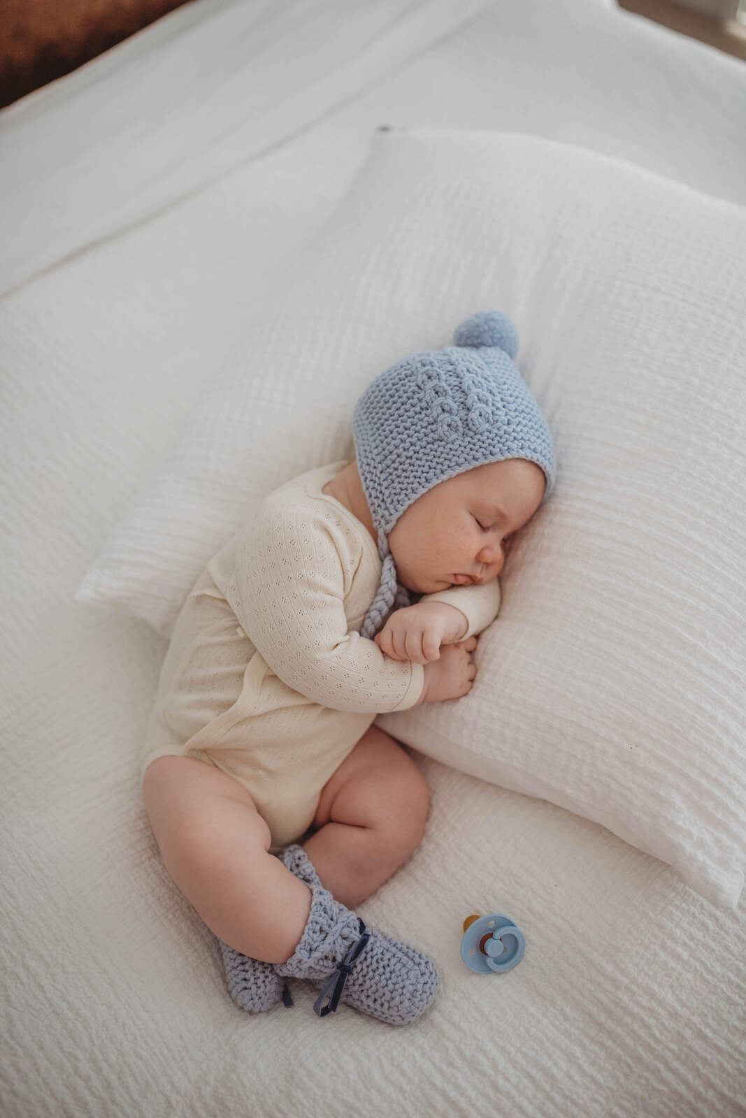 Merino Wool Bonnet & Booties | Snuggle Hunny Kids