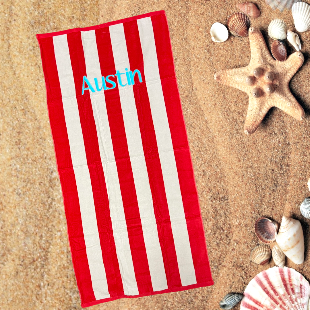 Personalised Beach Towel