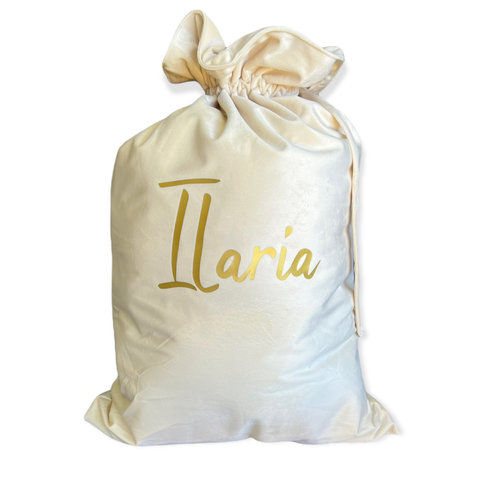 Cream Personalised Santa Sack