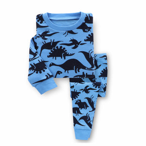 Dinosaur Blue Long Pyjama Set