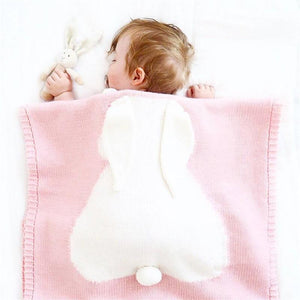 Personalised Bunny Knitted Blanket