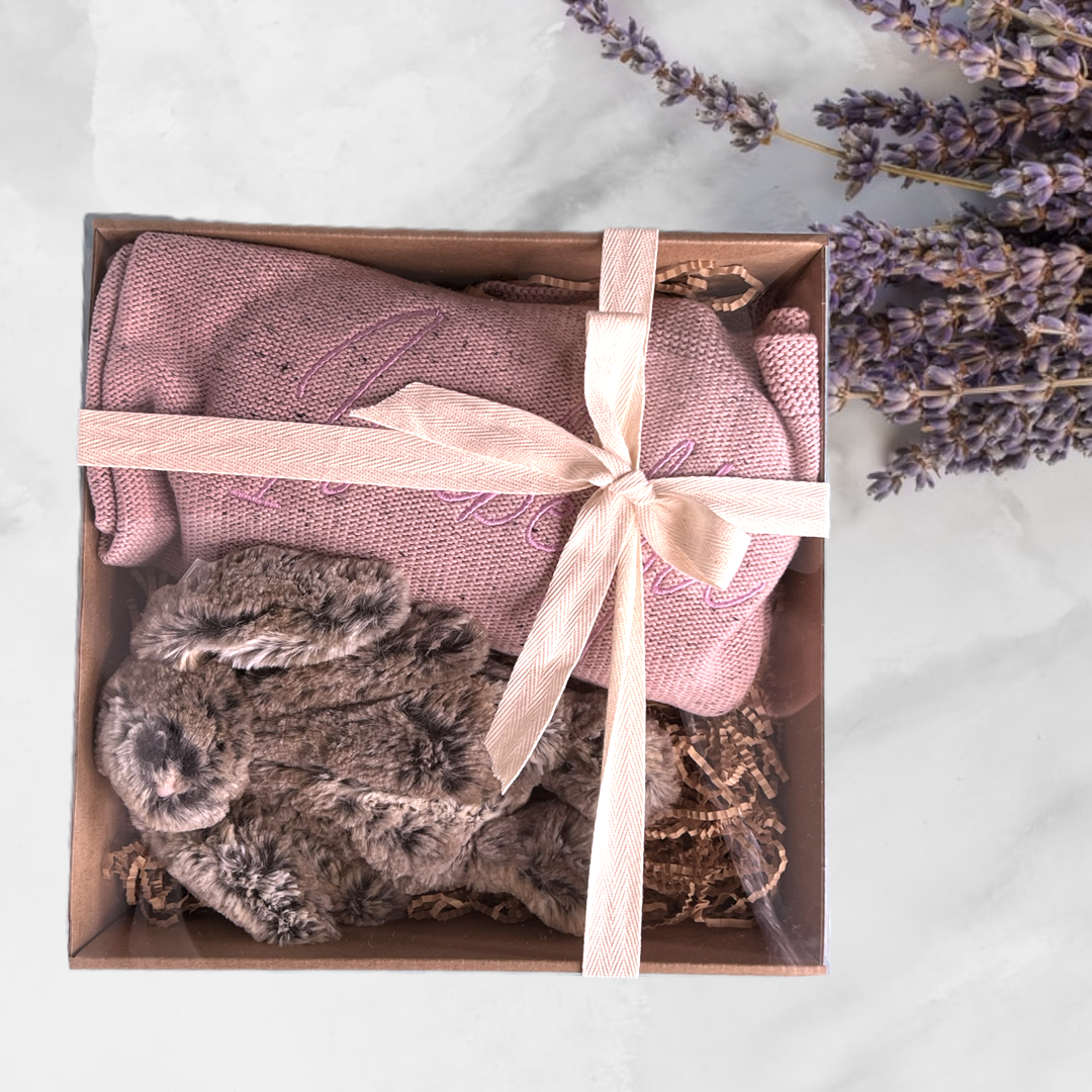 Personalised Cotton Knitted Baby Blanket