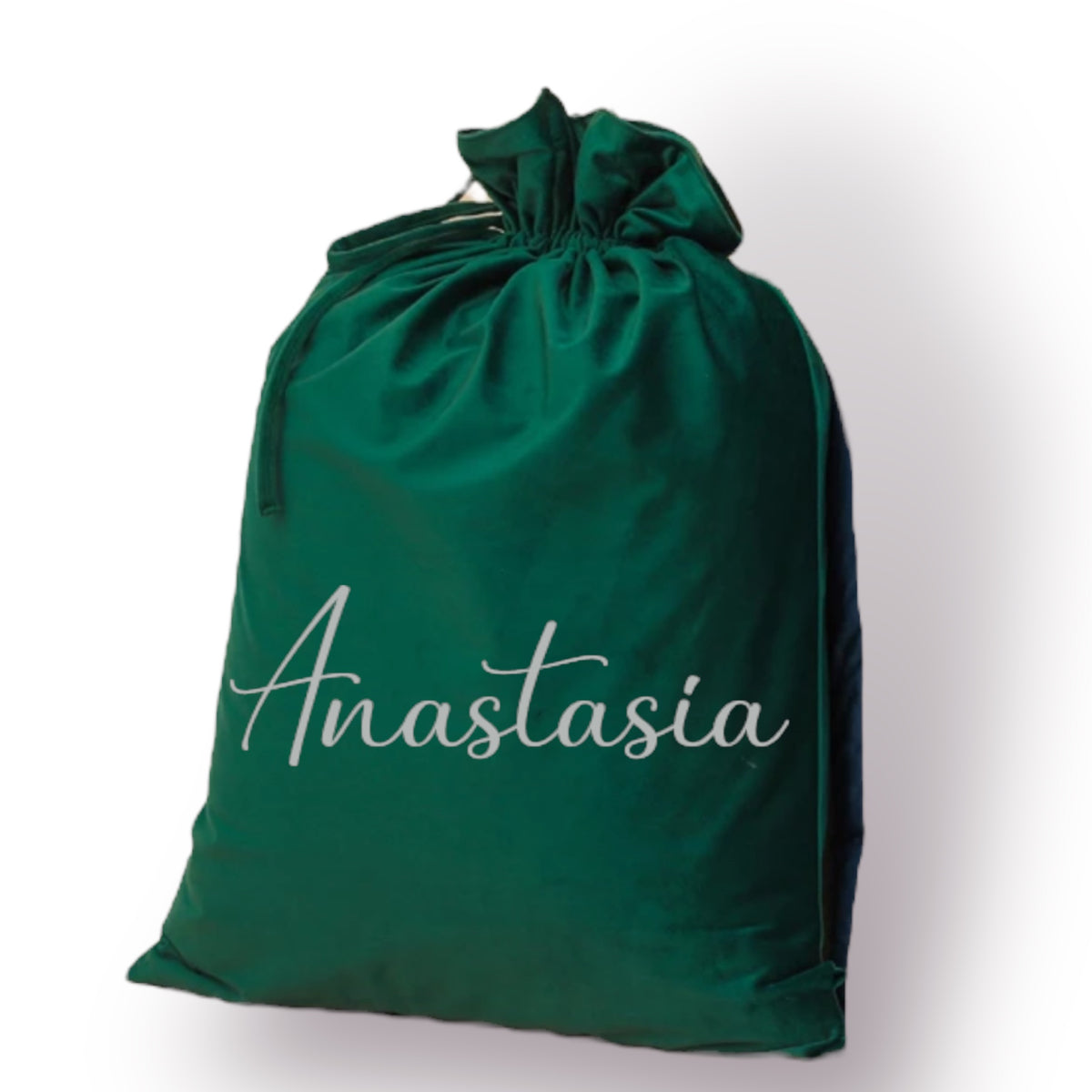 Green Personalised Santa Sack